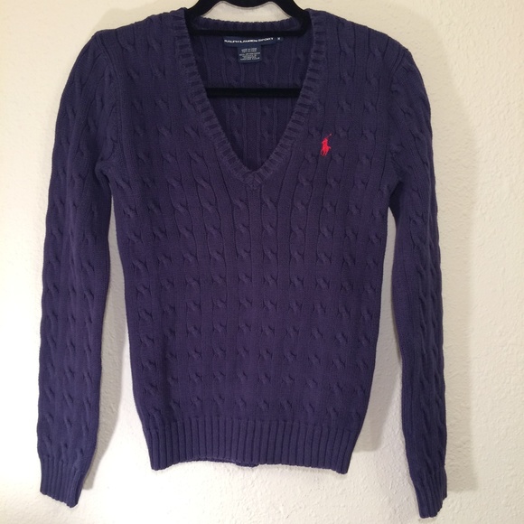 Ralph Lauren Sweaters - Ralph Lauren Sz M Sport V-Neck Sweater (088)